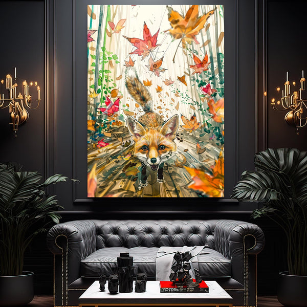 Autumn Fox Fox Art | MusaArtGallery™