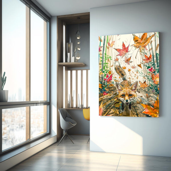 Autumn Fox Fox Art | MusaArtGallery™