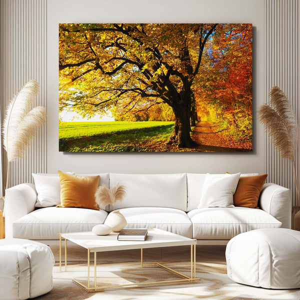 Autumn Path Tree Art | MusaArtGallery™