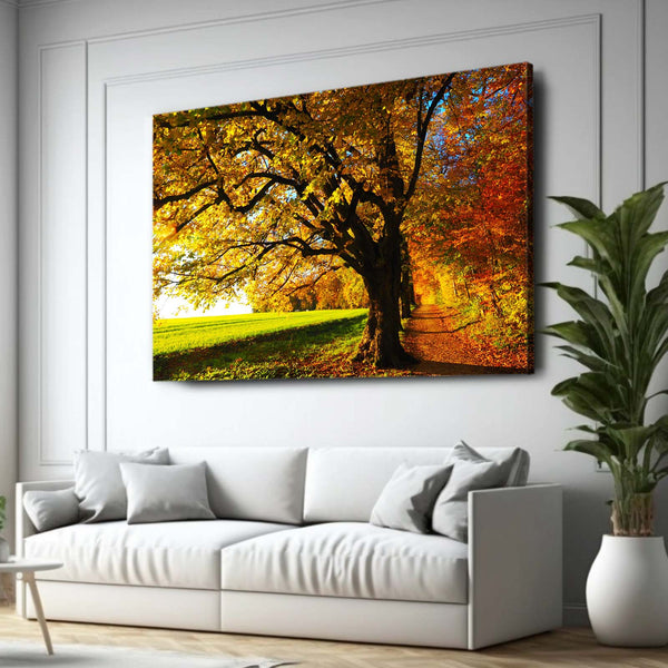 Autumn Path Tree Art | MusaArtGallery™