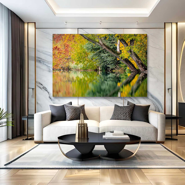 Autumn Reflection Tree Art | MusaArtGallery™