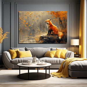 Autumn Serenity Fox Art | MusaArtGallery™