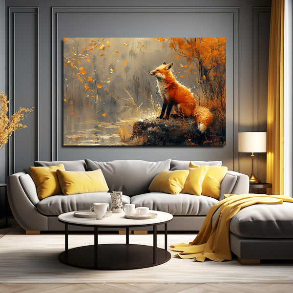 Autumn Serenity Fox Art | MusaArtGallery™