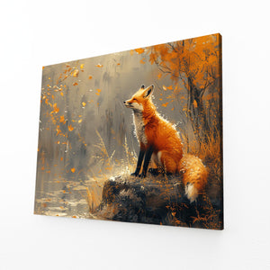 Autumn Serenity Fox Art | MusaArtGallery™