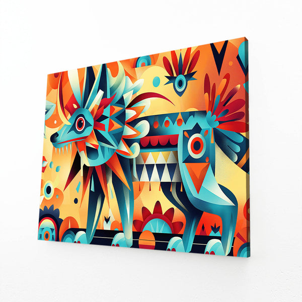 Aztec Beast Mexican Wall Art | MusaArtGallery™