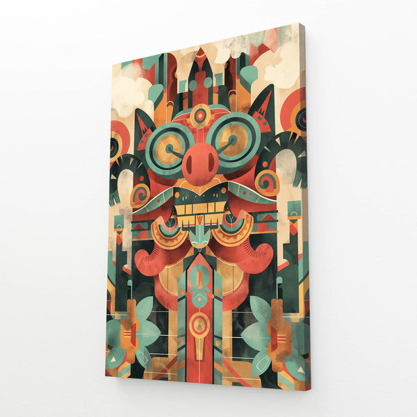 Aztec Guardian Mexican Wall Art | MusaArtGallery™