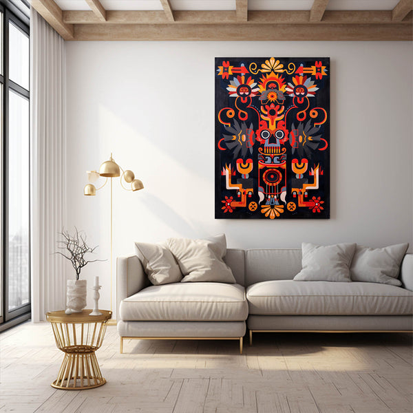 Aztec Spirit Mexican Wall Art | MusaArtGallery™