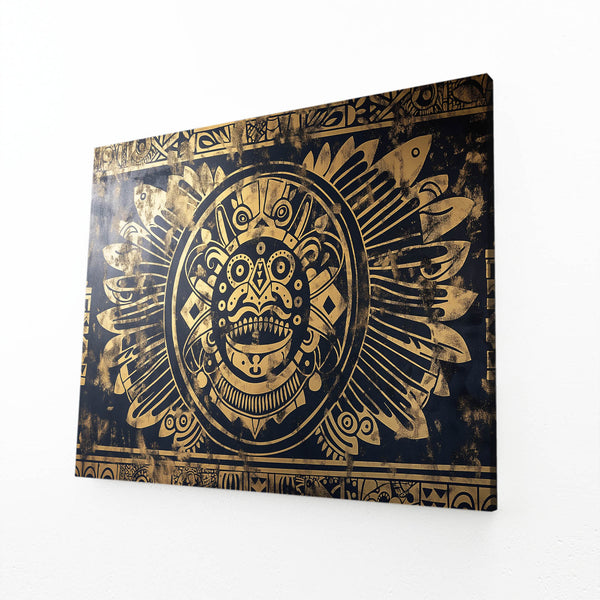 Aztec Sun Mexican Wall Art | MusaArtGallery™