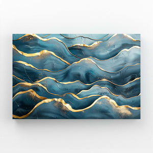 Azure Waves Abstract Art | MusaArtGallery™