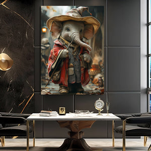 Baby Elephant Art Canvas | MusaArtGallery™