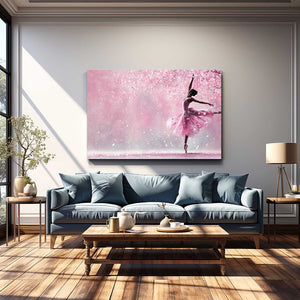 Ballerina Cherry Blossom Wall Art
