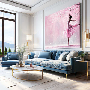 Ballerina Cherry Blossom Wall Art