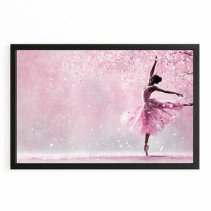 Ballerina Cherry Blossom Wall Art