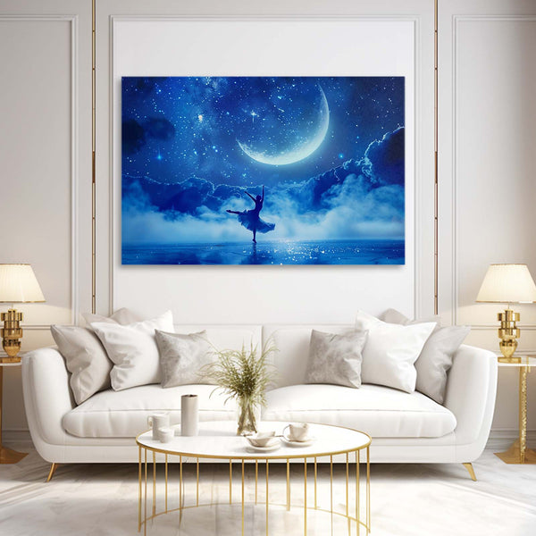 Ballerina Moon Dance Art | MusaArtGallery™