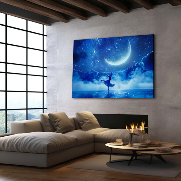 Ballerina Moon Dance Art | MusaArtGallery™