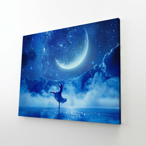 Ballerina Moon Dance Art | MusaArtGallery™