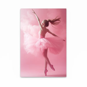 Ballet Grace Pink Abstract Art | MusaArtGallery™