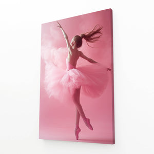 Ballet Grace Pink Abstract Art | MusaArtGallery™