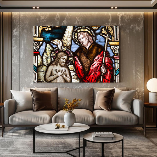 Baptism of Christ Christian Wall Art | MusaArtGallery™