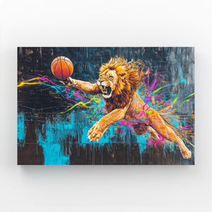 Basketball Lion Wall Art | MusaArtGallery™