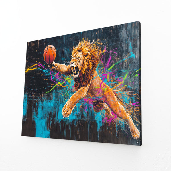 Basketball Lion Wall Art | MusaArtGallery™