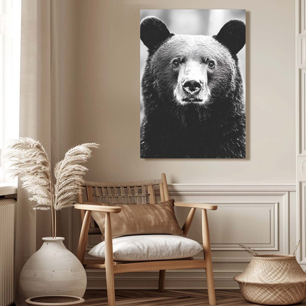 Bear Wall Art Black