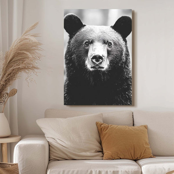 Bear Wall Art Black