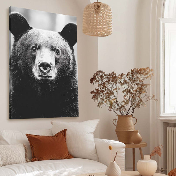 Bear Wall Art Black