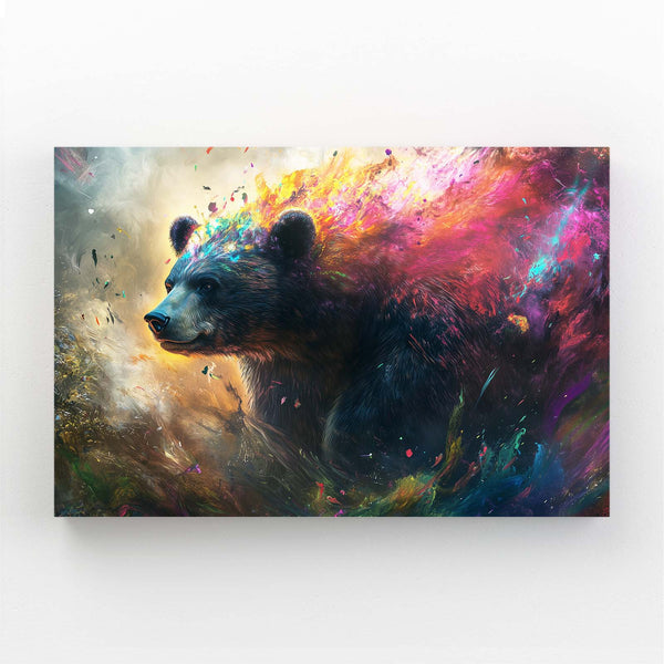 Bear Wall Art Purple