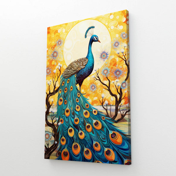 Beautiful Boho Peacock Wall Art  | MusaArtGallery™