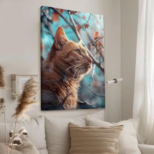 Beautiful Cat Art Canvas | MusaArtGallery™