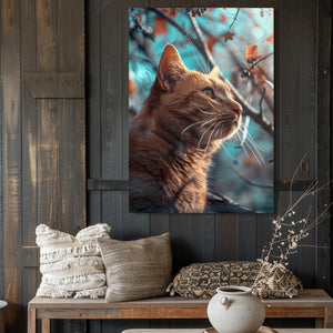 Beautiful Cat Art Canvas | MusaArtGallery™