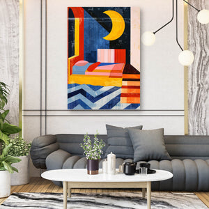 Bedroom Moon Abstract  Art | MusaArtGallery™