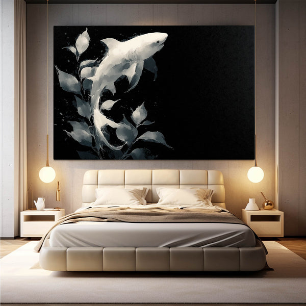 Bedroom Shark Art