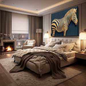 Bedroom Zebra Art