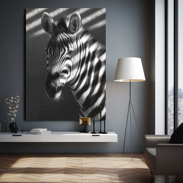 Bedroom Zebra Canvas