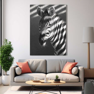 Bedroom Zebra Canvas