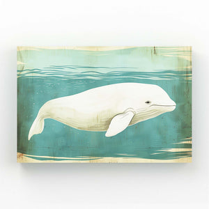 Beluga Grace Whale Art | MusaArtGallery™