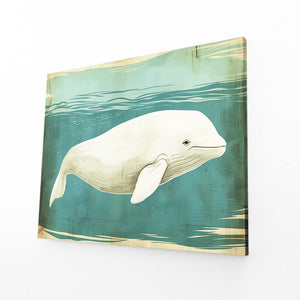 Beluga Grace Whale Art | MusaArtGallery™