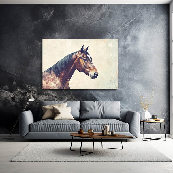 Big Brown Horse Art