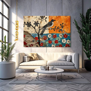 Bird Floral Mexican Wall Art | MusaArtGallery™