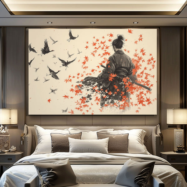 Birds Samurai Art