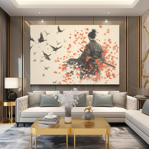 Birds Samurai Art