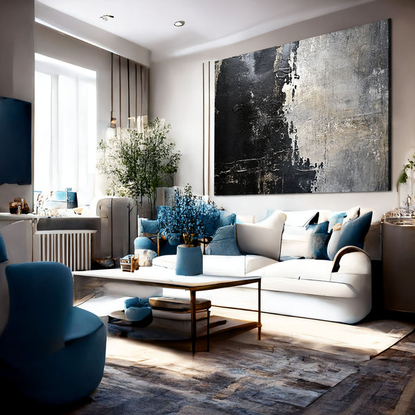 Black Abstract Art Duo