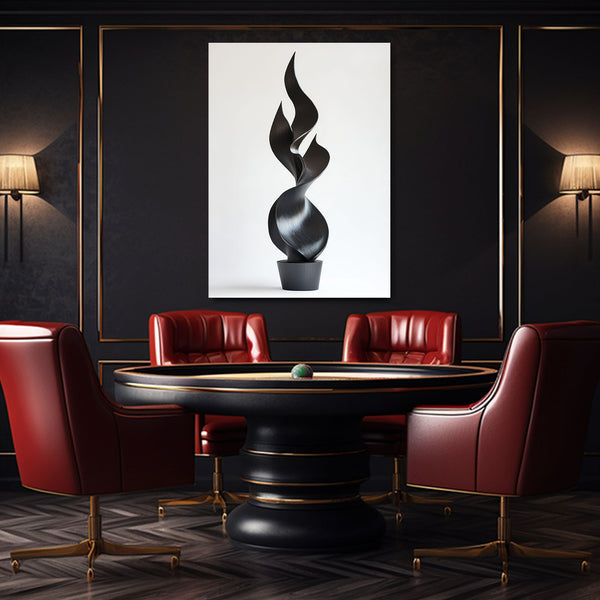 Black Abstract Art Figure