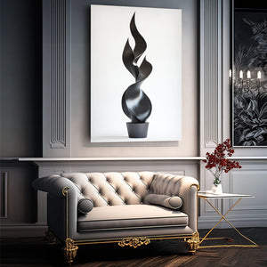 Black Abstract Art Figure