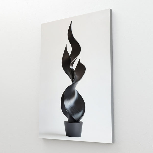 Black Abstract Art Figure