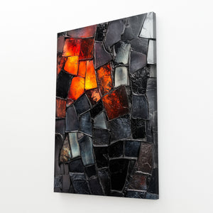 Black Abstract Art Mosaic