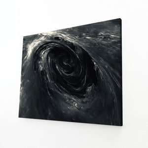 Black Abstract Art Wave