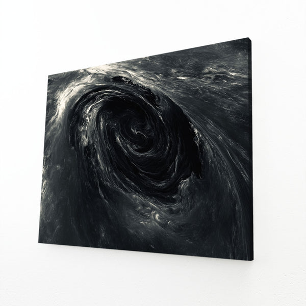 Black Abstract Art Wave